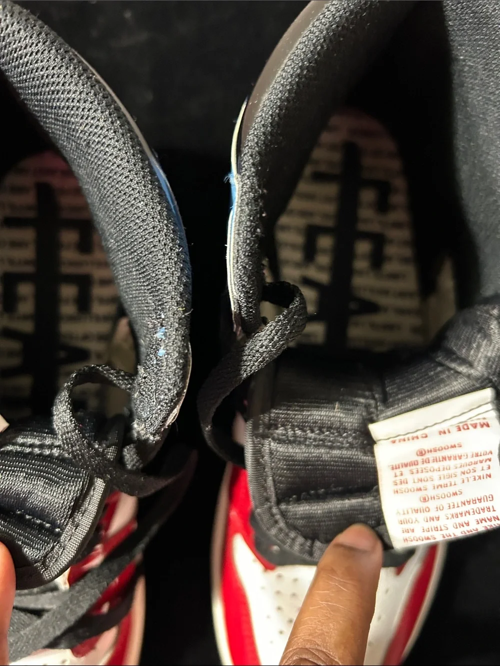 Jordan High-Top Sneakers - Red White Black Blue Retro Fearless 1s
